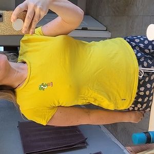 STUNNING RARE LEVIS SUPER MARIO BROTHERS YOSHI WOMENS TSHIRT